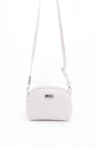 Silver Polo Silver & Polo White - Geantă de damă Sp765 albă