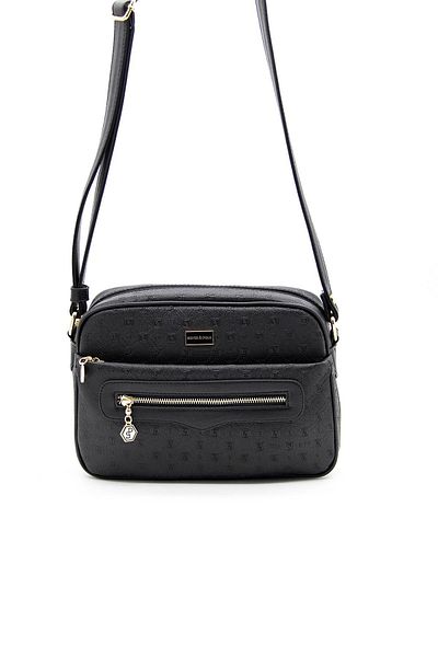 Silver Polo Silver & Polo Black - Black Sp491 Geantă crossbody pentru femei