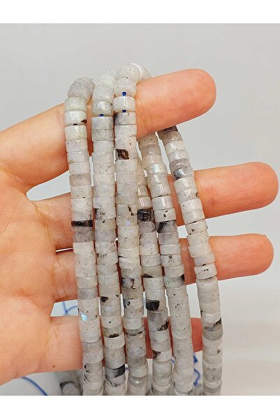 Yasamtohumu Браслет з місяцеподібними каменями 3x6 мм, півряд (49356) (довжин...