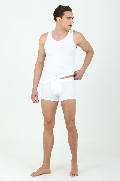 D'S Damat DS Groom Boxer Tank Top Σετ ΛΕΥΚΟ