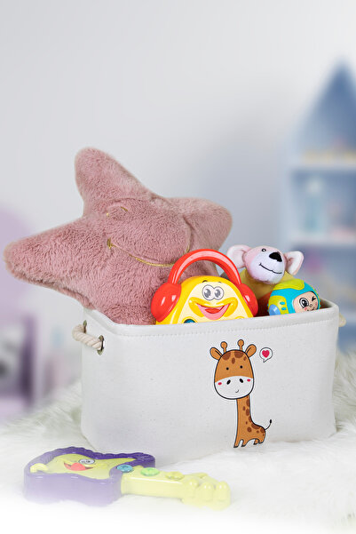 DECOLOVE Coș de jucării - Model Girafă / Dimensiune Mare