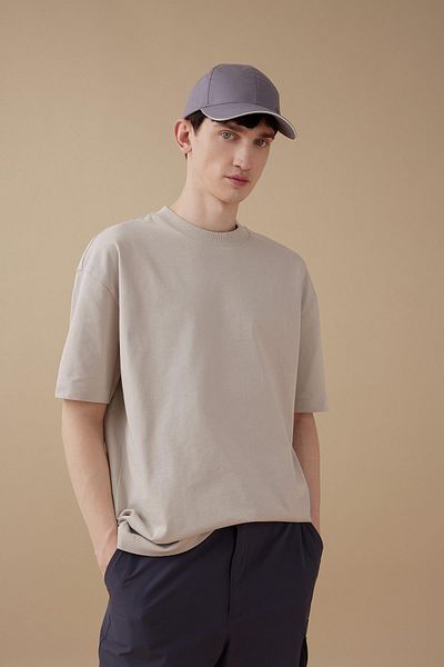 DeFacto Kurzärmliges T-Shirt mit Rundhalsausschnitt und Übergröße B4933AX24SP
