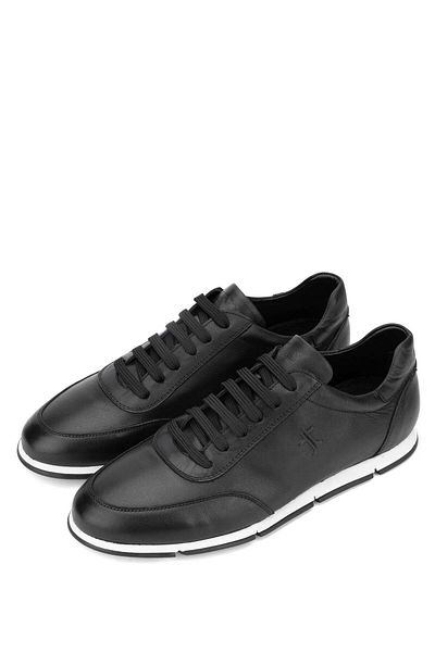 Tamer Tanca Genuine Leather Black Men's Casual Shoes