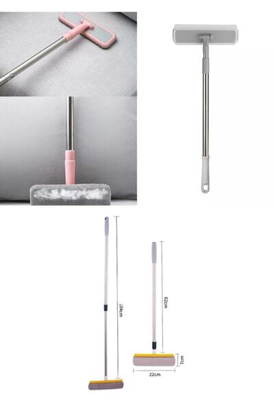 Genel Markalar Çift Başlıklı Teleskopik Cam Temizleme Aparatı Koltuk Tüy Toplama