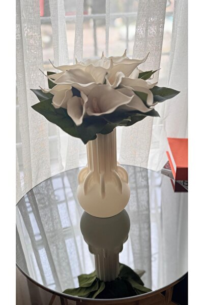 Limon 3D Desing Vasă decorativă albă modernă și elegantă în stil nordic