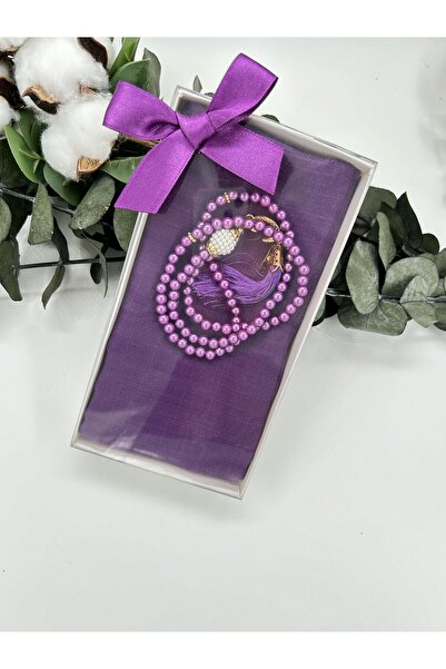 lenagiftworkshop Set de zestre, cadou, acoperire cu flăcări și 99 de mărgele de rugăciune perle