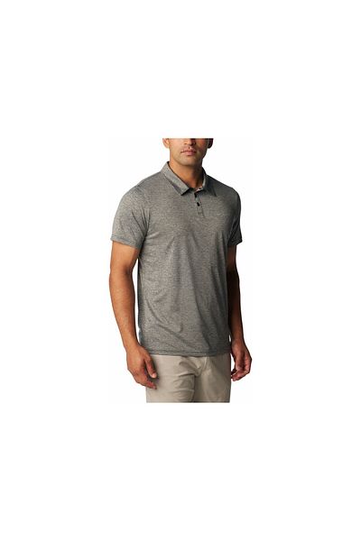 Columbia Columbia Ao3614 Columbia Hike Polo Ανδρικό σκούρο γκρι κοντομάνικο μπλουζάκι πόλο Ao3614-011