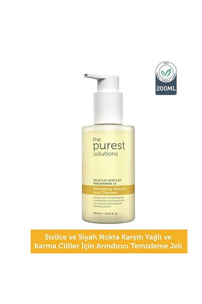 The Purest Solutions Anti-Blackhead 200 Ml Cleansing Gel - For Oily and Combination Skin