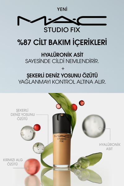 M.A.C 24 Saate Kadar Kalıcı Mat Fondöten - Studio Fix Fluid Spf15 - Renk: Nc10 - 30ml