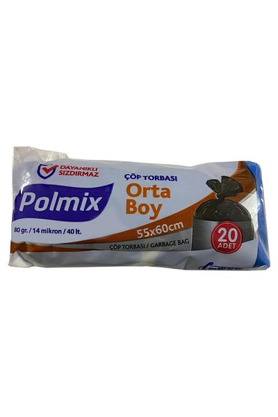 Ofisacil Medium Size 55×60 Polmix Garbage Bag - 80 Gr