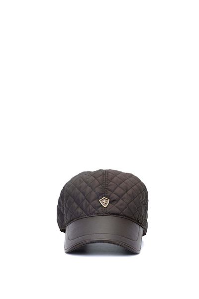 Tamer Tanca Men's Textile Leather Brown Hat