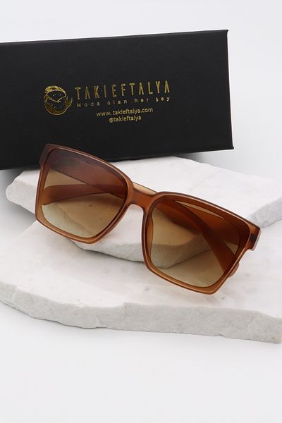 Öykü Gülşen Ola Nude Brown - Sunglasses