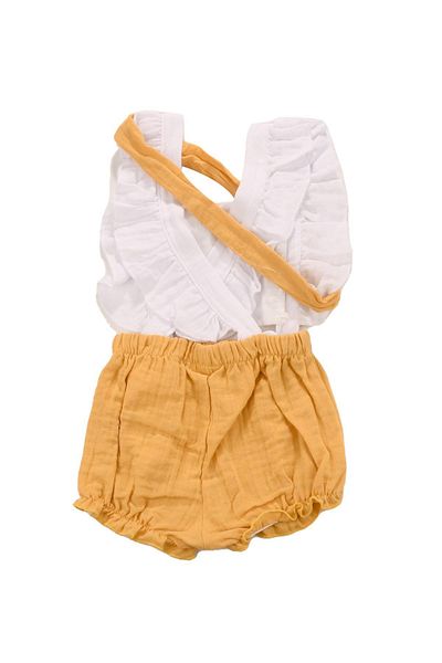 Ronix Frilly Rose Snap Salopet Yellow Set