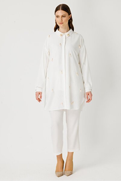 MÜSEMMA Müsemma Büyük Beden Bohem Gömlek 24YGML-MUS0014