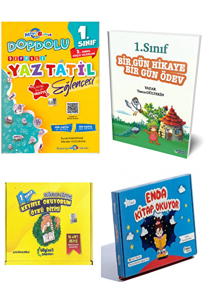 Bilgiseli Yayınları 1.Sınıf Dopdolu YAZ TATİL Kitabı Keyifle Okuyorum ve Enda...