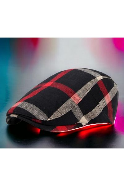 Shopiolog 100% Linen Fabric Summer Sports Model London Men's Cap