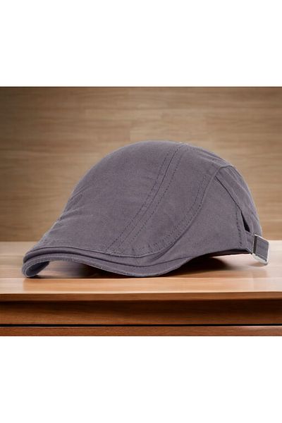 Shopiolog 100% Linen Fabric Summer Sports Model London Men's Cap