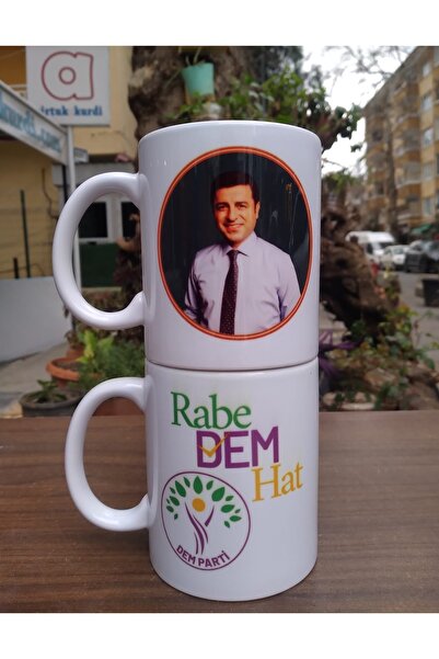 ZERYA DEM Parti ve Selahattin Demirtaş Tasarımlı Porselen Kupa Bardak - Rabe ...