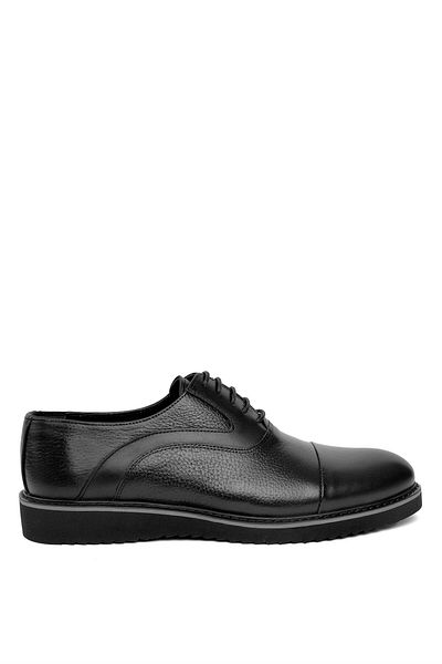 Ayakkabı Fuarı Elite MABR618-2C Men's Genuine Leather Classic Shoes Black