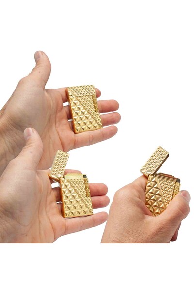 Als Dupont Kabartmalı Gazlı Metal Çakmak