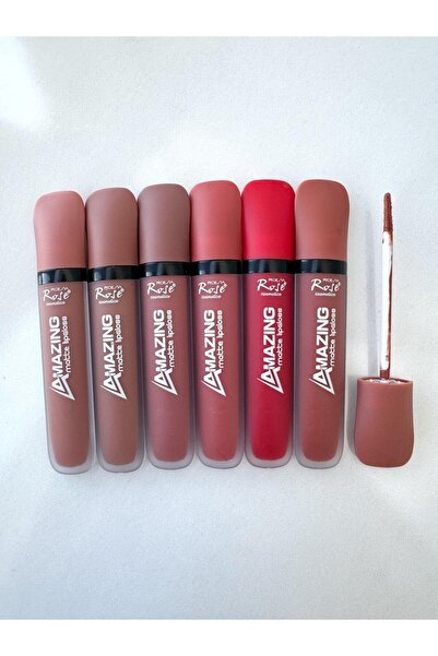 Roesıa Rose Cosmetics Rose Amazing Matte 6'lı Ruj Serisi & Lip Gloss