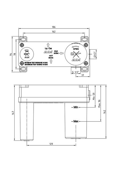 Eca Built-In Sink Faucet - Recessed Group 102166601