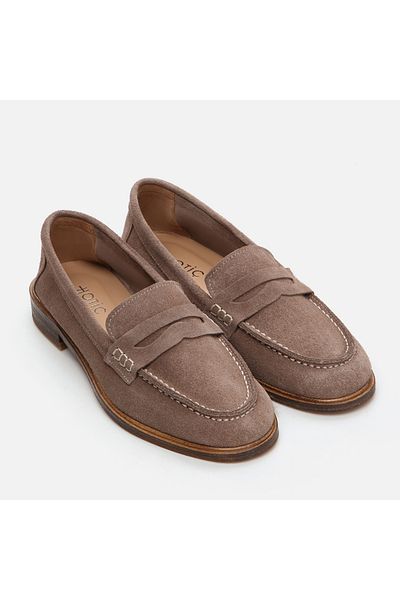 Hotiç Genuine Leather Beige Women's Loafer