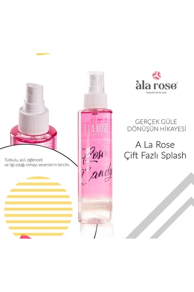 Ala Rose Rose Candy Çift Fazlı Vücut Spreyi 125 ml