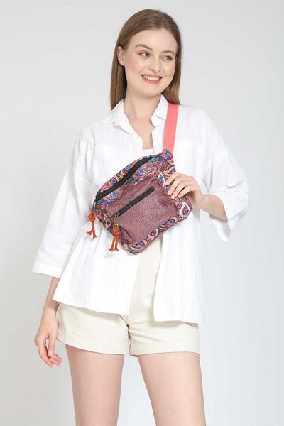Street Bag Ethnic Bohemian Waist Bag - Daily Travel Can Be Used, Large Volume