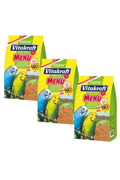 Vitakraft Premium Menü Jod Vital Muhabbet Kuşu Yemi 500 gr X 3 Adet