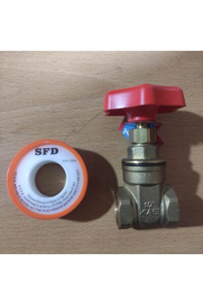 KAS MARKA ŞİBER VANA PLASTİK KAFALI 1/2  TEFLON BANT HEDİYELİ