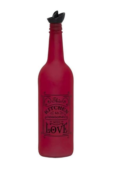 3NUR 750cc Patterned Glass Oil Bottle