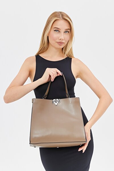 Morpelikan Γυναικεία τσάντα ώμου με χιαστί λουράκι, κομψό κλείσιμο με κλειδαρ...