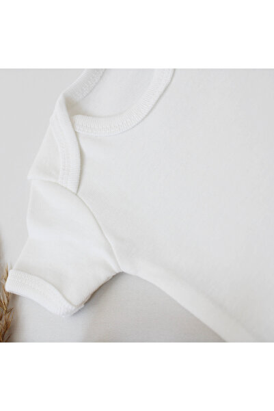 BİANNE ATÖLYESİ Bianne Workshop - Wooden Memory Cube and I'm a Star My Aunt Organic Printed Short Sleeve Badi