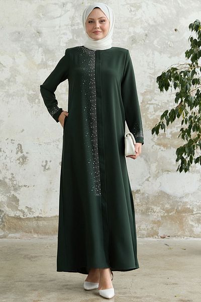 InStyle Χακί Ferace με πέτρα κεντημένο στο δεξί μέρος