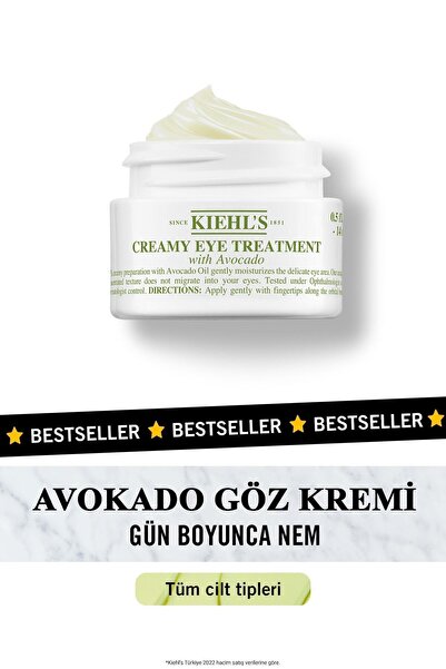 Kiehl's Vitamin ve Mineral Bakımından Zengin Avokado Ile Yoğun Nemlendiren Gö...