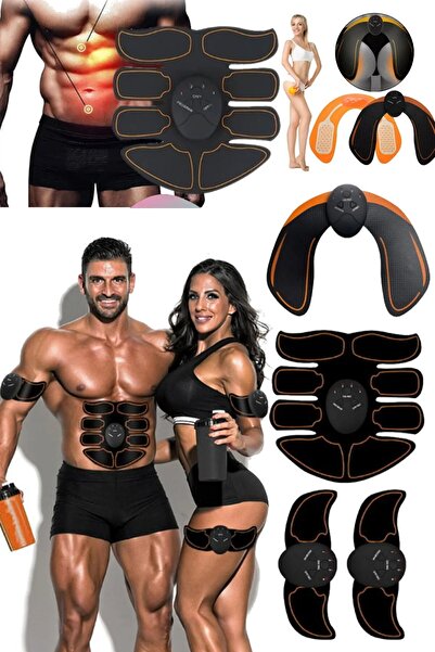 qualityworld 4'lü Karın Kol Bacak Kas Eğitimi Titreşim Fitness Masaj Gücü Ale...