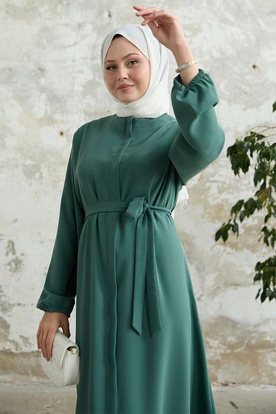 InStyle Ζώνη Κυψελοειδή Ύφασμα Πράσινη Φερατίνα