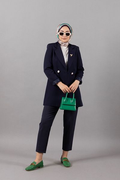 Stilife Arel Blazer Jacket Navy Blue