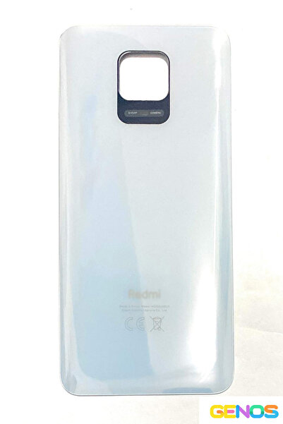 Genos Xiaomi Redmi Note 9 Pro / Note 9s Arka Cam Kapak Batarya Pil Kapağı Beyaz