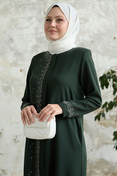 InStyle Χακί Ferace με πέτρα κεντημένο στο δεξί μέρος