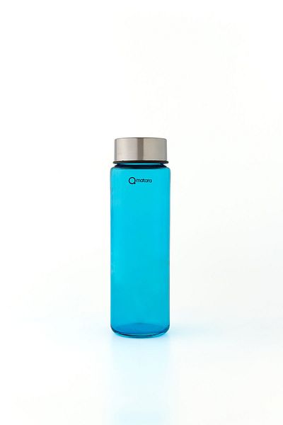 Qmatara 550Cc Clear Blue Glass Flask