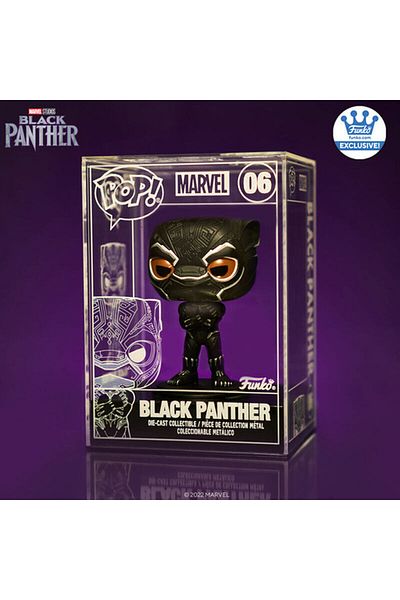 Funko بلاك بانثر (2018) - بلاك بانثر دييكاست ميتال بوب!مجسم فينيل (فانكو حصري)