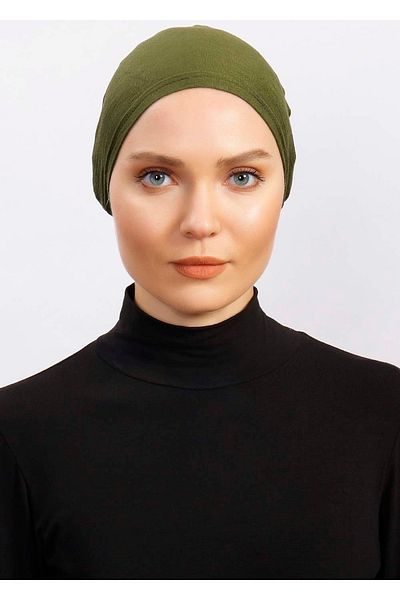 Ecardin Khaki Color Athletic Breathable Fit Bonnet - St 130