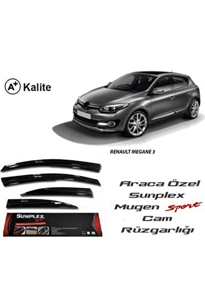 SUNPLEX Renault Megane 3 Cam Rüzgarlığı Mugen Tip 2009-2015