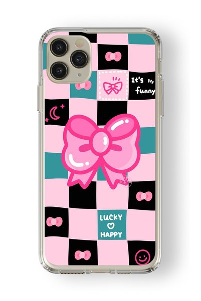 Multitronic Lucky Happy Design Printed Transparent Case Compatible with iPhon...
