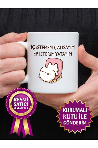 reklamella Ep İsterim Yatayım Güzel Söz Yazılı Hediyelik Çift Yön Baskılı Sta...
