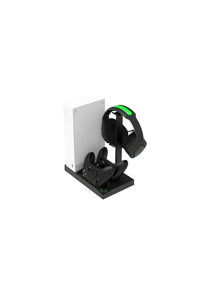 xbox Series S Cooler Stand with Fan and Indicator 2 Pieces 1400 Mah Battery 4in1