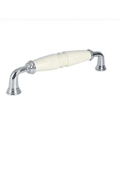 Porcellana Perla Porselen Kulp Dolap Çekmece Mobilya Mutfak Kulbu-inci128 Mm (12,8CM)-beyaz-krom-metal Kulp-stk2869