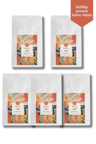 Mim and More 5x200gr Decaf Flavored Coffee Pack